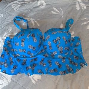 TORRID Pineapple Bathing Suit Top